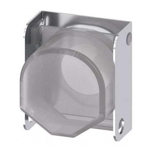 Siemens Cover, Silver, Metal, Plastic, 22mm 3SU1950-0DV80-0AA0