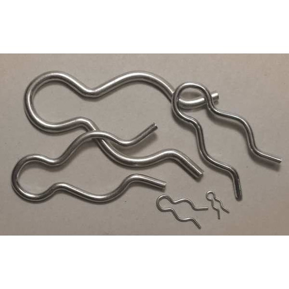 Itw Bee Leitzke Hairpin Clip Asst,Zinc,276 Pcs,9 Sizes WWG-DISPBPXZ276