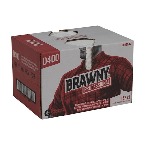 Brawny Disposable Wipes, 12-1-2" x 16-5-16", 152 Sheets- Pack 20080-03