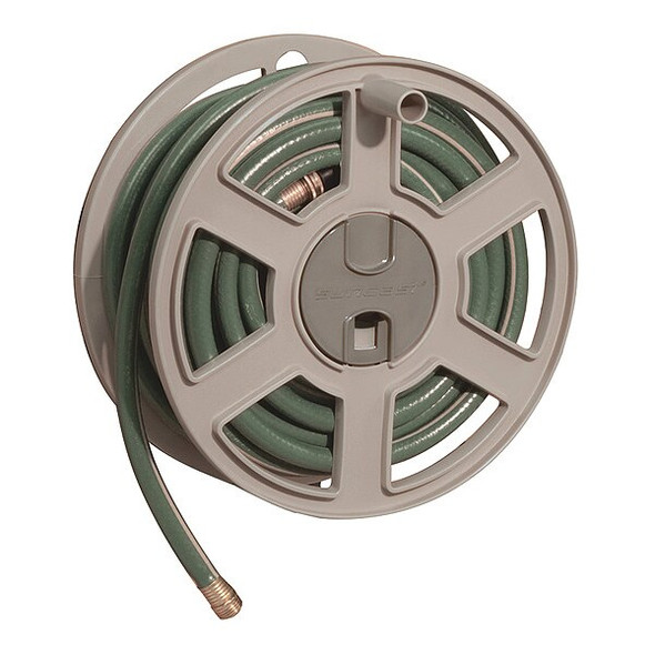 Suncast Garden Hose Reel,Wall Mount,15 in,Resin SWA100