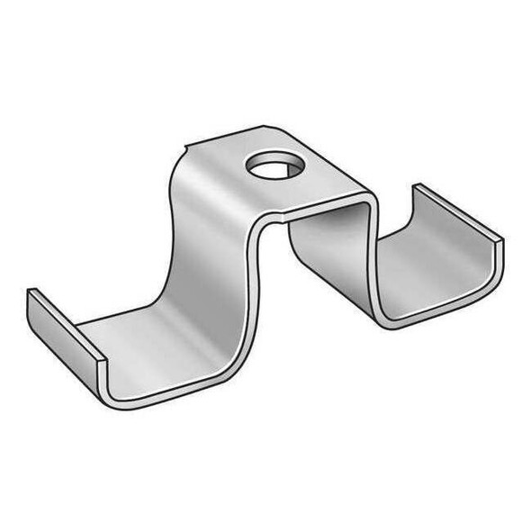 Grating Clip, For Screw Size 1/4 in, 316 Stainless Steel, Galvanized, 100 PK