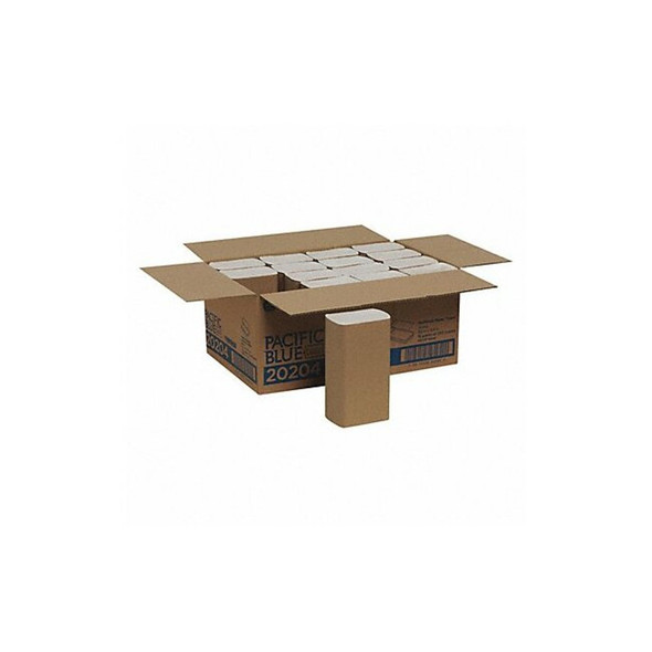 Pacific Blue Basic Multifold Paper Towels, 1 Ply, 250 Sheets, White, 4000 PK