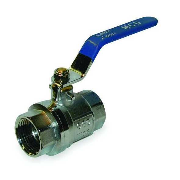 Manufacturer Varies 1-1/2" FNPT Chrome Brass Ball Valve Inline 107-827-CP