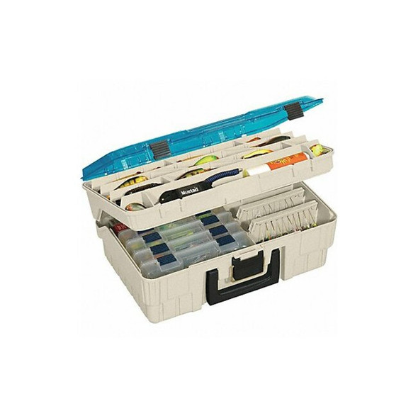 Compartment Box with Adjustable compartments, Plastic, 7.33" H x 12-1/4 in W