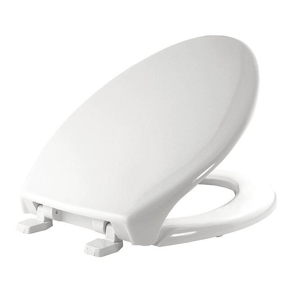 Bemis Toilet Seat With Cover, Top-Tite, Elongated, White 1900-000