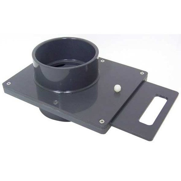 Plastic Supply Blastgate,PVC,4" PVCB04 Plastic Supply Blastgate,PVC,4" PVCB04