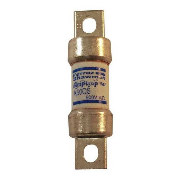 Mersen Semiconductor Fuse, 75A, Fast-Acting, 500V AC, Bolt-On A50QS75-4Y