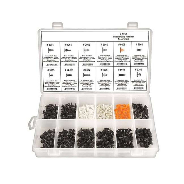 Manufacturer Varies Weatherstrip Retainer Assortment,300 Pc 8150