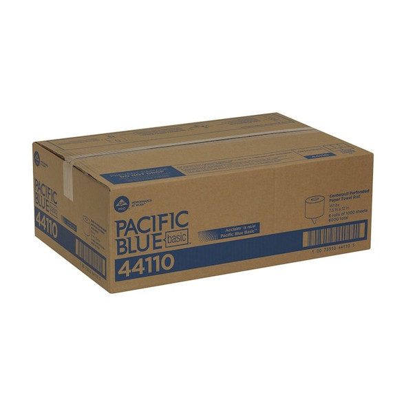 Georgia-Pacific Paper Towel Roll,1000,White,44110,PK6 44110