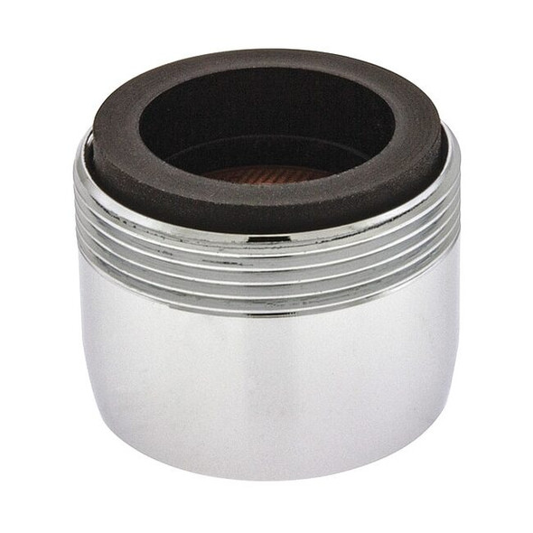 1.8 gpm Outlet, 15/16 in - 27, 55/64 in - 27 Thread Size, Chrome, Brass, 50 PK