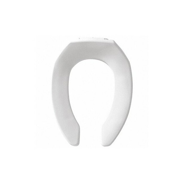 Bemis Toilet Seat Without Cover, Plastic, Elongated, White 1955SSTFR-000