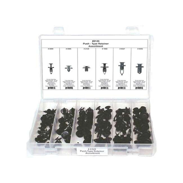 Manufacturer Varies Push Type Retainer Assortment,82 pcs 8120
