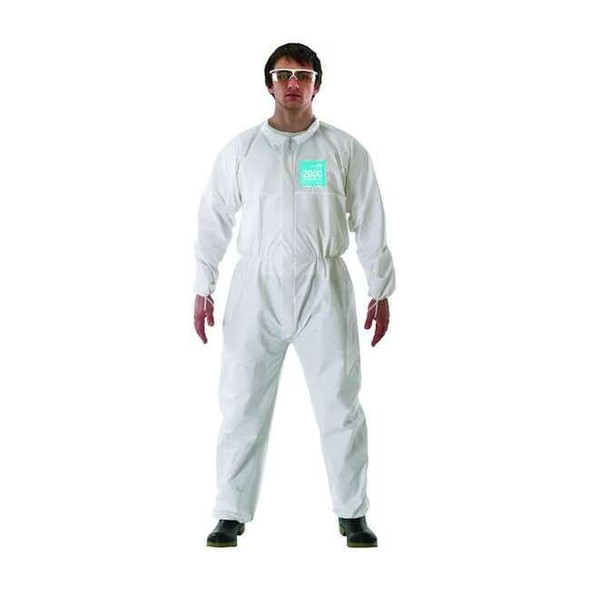 Ansell Collared Coverall,Bound,Elastic,XL,PK25 682000