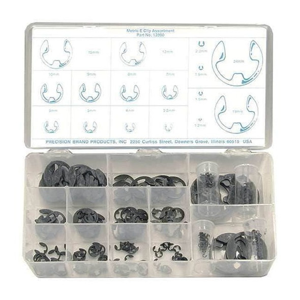 Precision Brand External Retaining Ring Assortment, Steel, 35 Sizes 13990