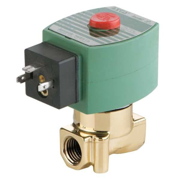 Redhat Solenoid Valve,Brass,NC,Air, Inert Gas SC8262H202 Redhat Solenoid Valve,Brass,NC,Air, Inert Gas SC8262H202