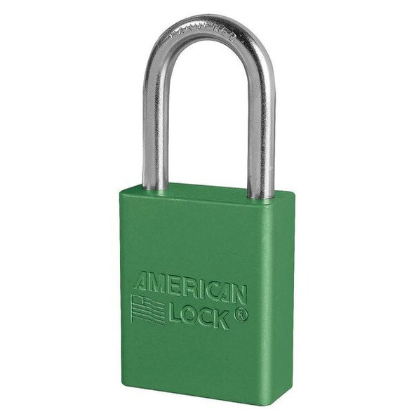 American Lock Lockout Padlock,KA,Green,1-7/8"H,PK6 A1106KAS6GRN American Lock Lockout Padlock,KA,Green,1-7/8"H,PK6 A1106KAS6GRN