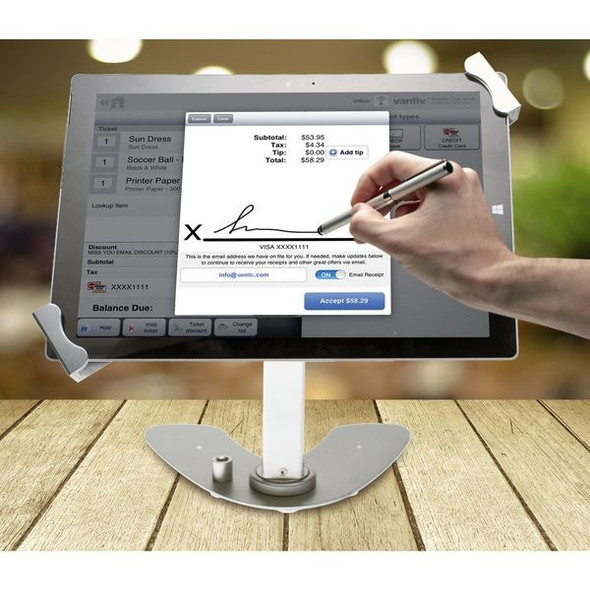 Cta Digital Tabletop Stand,14 1/2 in H,Silver PAD-UATP