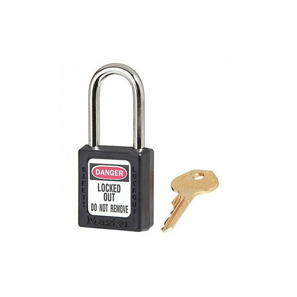 Master Lock Lockout Padlock,KD,Black,1-3/4"H,PK6 410S6BLK Master Lock Lockout Padlock,KD,Black,1-3/4"H,PK6 410S6BLK