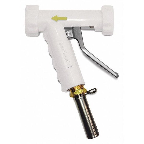 Sani-Lav Pistol Grip Spray Nozzle, 150 psi, 8.9 gpm, White N8SW20