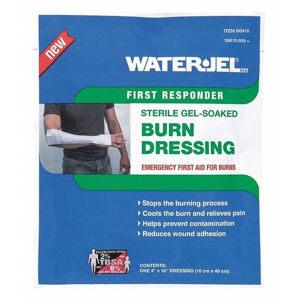 Waterjel Burn Dressing,Blue,16"L,4"W,PK7 B0416-28.69.000 Waterjel Burn Dressing,Blue,16"L,4"W,PK7 B0416-28.69.000