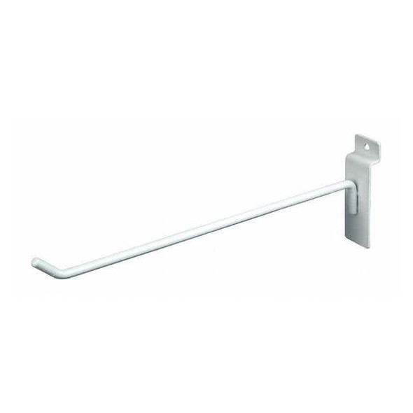 Econoco Hook, Wht, 10 in L, 1/2 in W, PK96 EWH/H10