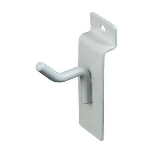 Econoco Hook, Wht, 1 in L, 1/2 in W, PK96 EWH/H1