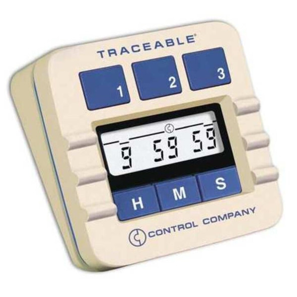 Traceable Lab Timer,Display 1-4 In,LCD 5002