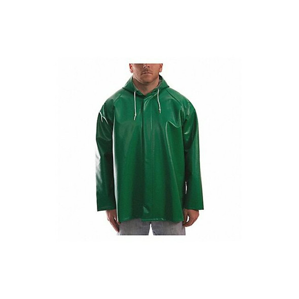 Tingley Safetyflex Flame Resistant Rain Jacket, Green, 2XL J41108