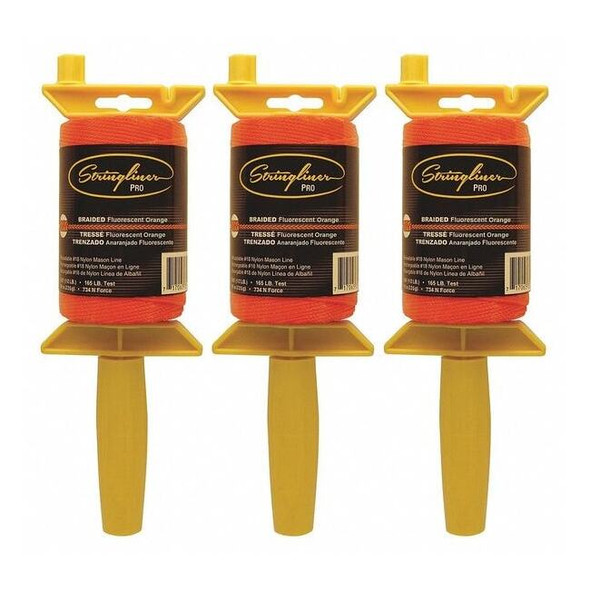 Stringliner Mason'sLineReel,FluorOrange,500',PK3 25459