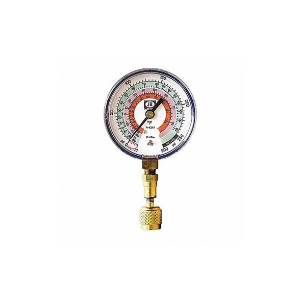Jb Industries Test Gauge,Blue,For R-22, R-404A, R-410A QC-G820