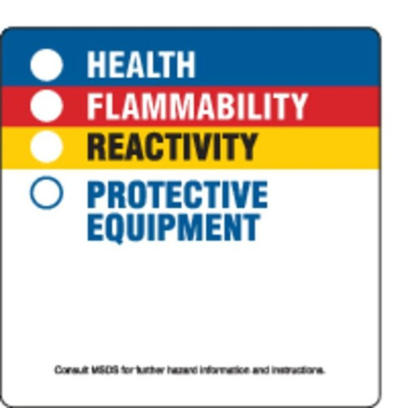 Brady HMIG Label,Self-Adhesive Paper,PK500 99185