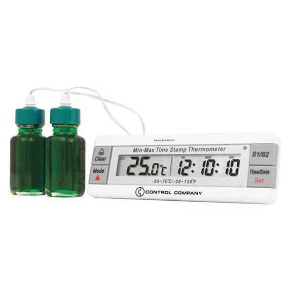 Digital Thermometer, 32 Degrees to 392 Degrees F for Wall or Desk Use  4307