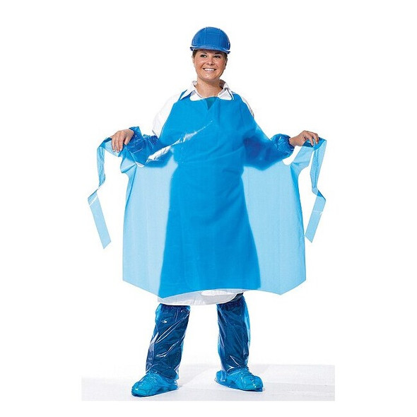 Polyco Bib Apron, PolyCo VR, Blue, 45 in, Universal 46400