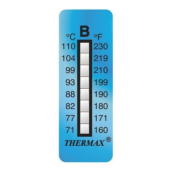 Thermax Non-Rev Temp Indicator,PK10 80609