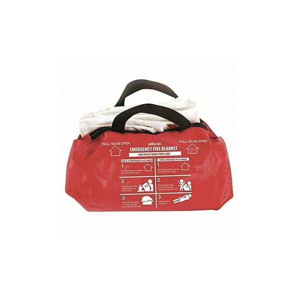 Sellstrom Fire Blanket and Duffel Bag, Fiberglass S97452