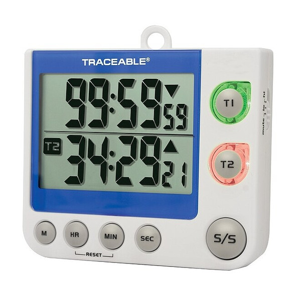 Traceable LED,Flash,Big Digit 2-Channel Timer 5017