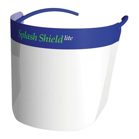 Face Shield, Clear Visor, 5 3/4 in Height, Hook-and-Loop Suspension