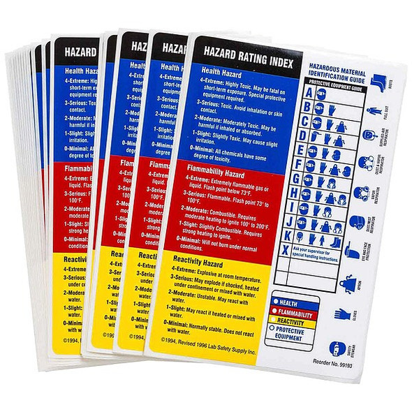 Brady Label, HMIG Reactivity, Paper, 4 in W, 5 7/8 in H 99193