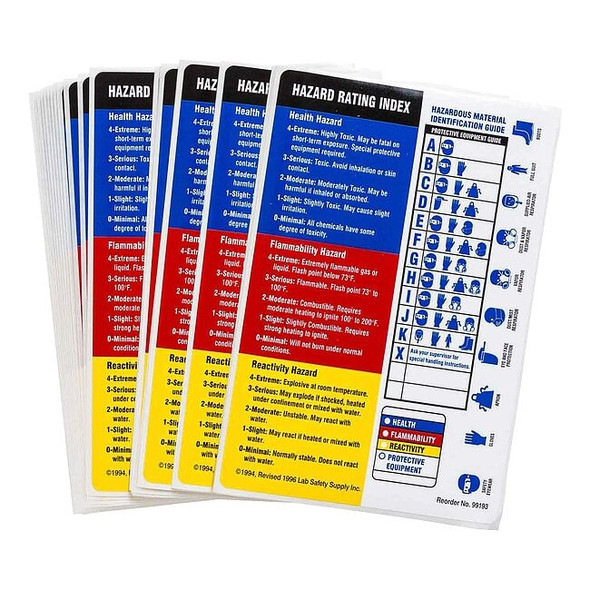 Brady Label, HMIG Reactivity, Paper, 4 in W, 5 7/8 in H 99193
