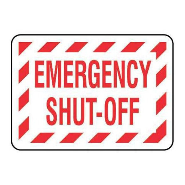 Brady Safety Label,3-1/2 In. H,5 In. W,PK25 18592LS