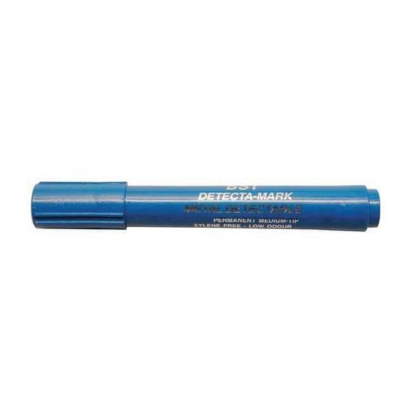 Detectapro Metal Detectable Permanent Marker, Blue Color Family, 10 PK MPENBL
