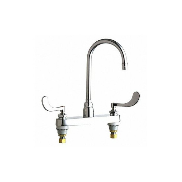 Gooseneck Kitchen/Bathroom Faucet, Manual, 8" Mount, 2 Hole Commercial