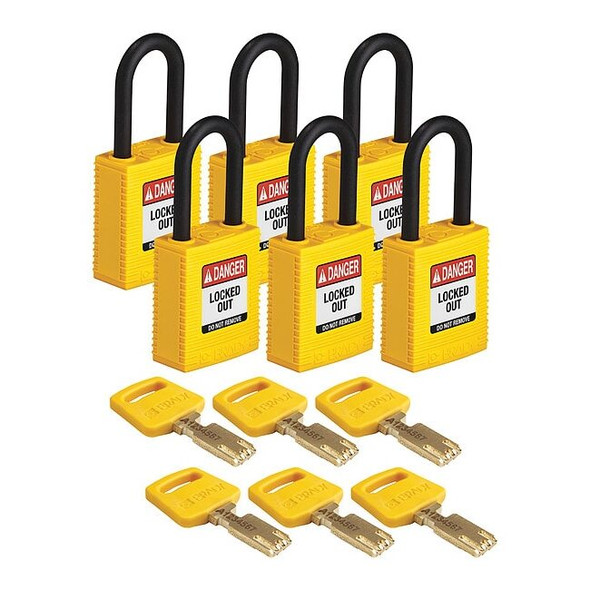 Brady NYL-YLW-38PL-KD6PK