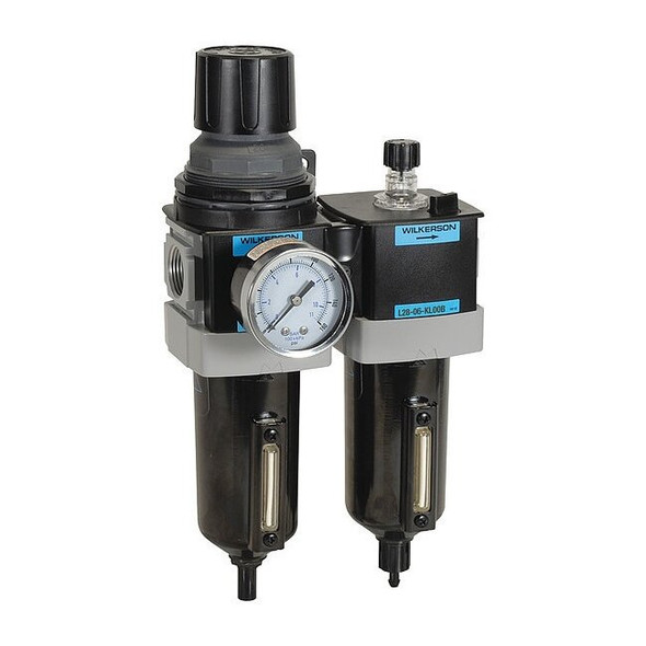 Wilkerson Filter/Regulator Lubricator, 2 pcs D28-04-FLG0B