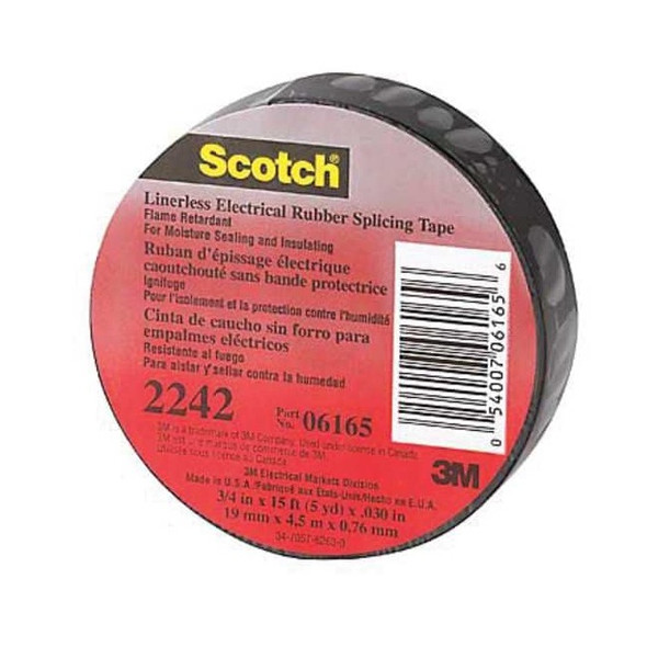 3m Electrical Tape, Black, 10 yd L, 1-1/2 in W, PK12 130C-1-1/2x30FT