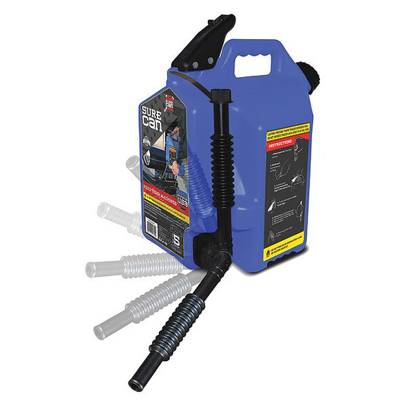 Surecan Type II Safety Can, Polyethylene, Blue SUR5SFK2