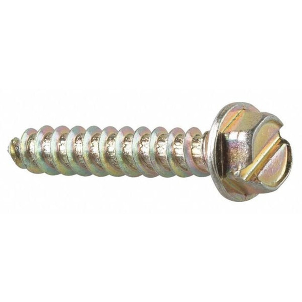 Con-Sert Screws Masonry Screw, 1/4" Dia., Flat, 3 1/2 in L, Carbon Steel Yellow Zinc, 100 PK