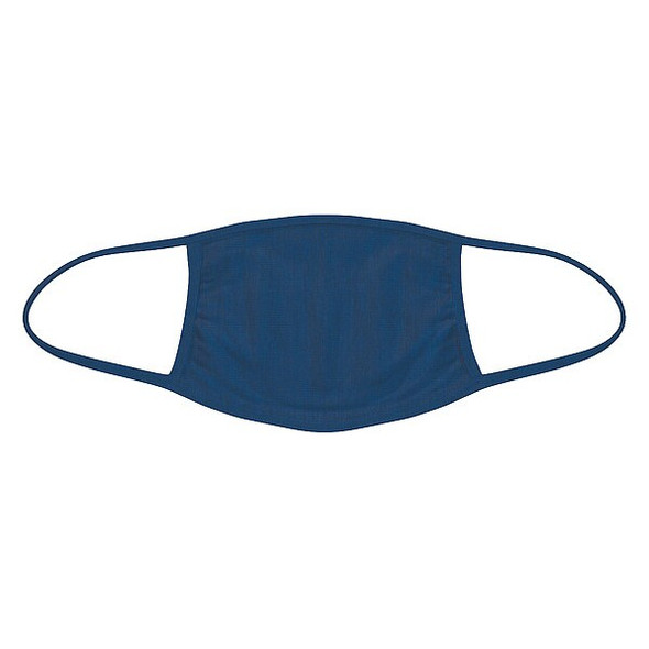 Reusable Face Mask, 3-Ply, None, Navy, Universal, 10 PK
