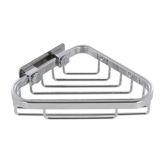 Wingits Corner Shower Basket,SS,Polished,7 in W WCBPS6