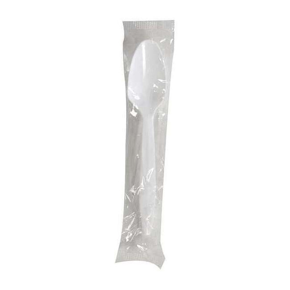 Dixie Wrapped Disposable Spoon, White, Medium Weight, PK1000 TMP23C